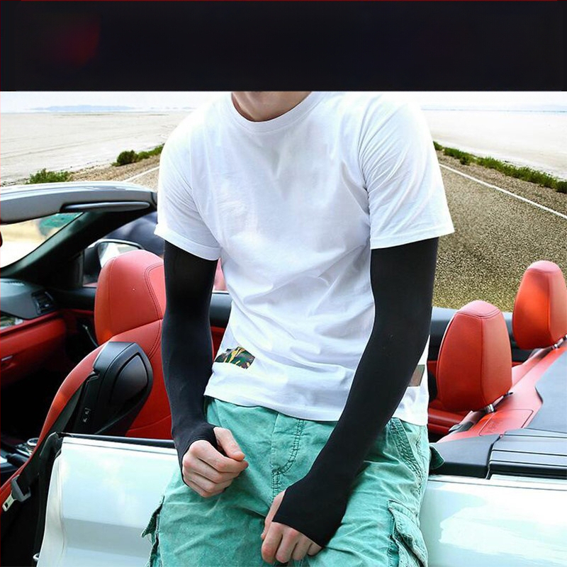 Unisex saules aizsardzības roku piedurknes vasarai, garas, 100% kokvilna