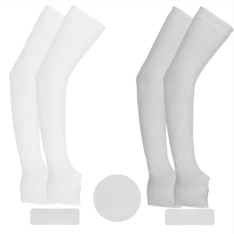 Unisex saules aizsardzības roku piedurknes vasarai, garas, 100% kokvilna