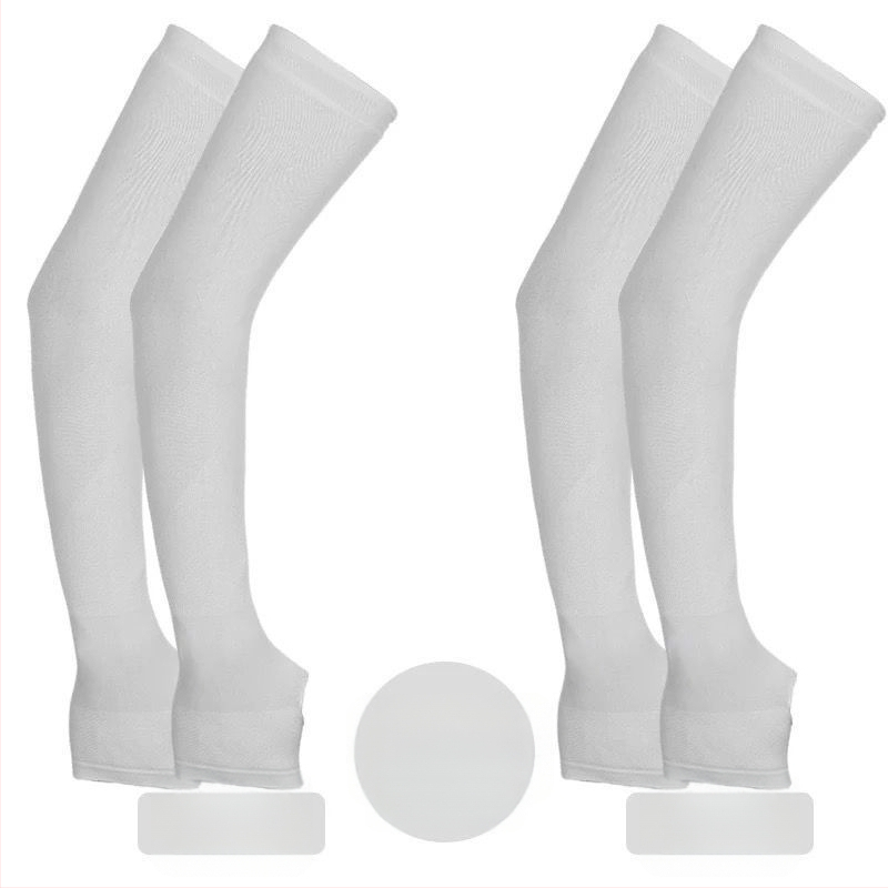 Unisex saules aizsardzības roku piedurknes vasarai, garas, 100% kokvilna