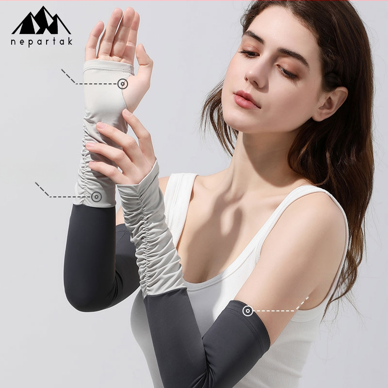 Найлонови ледени маншети за жени – UV защита, минималистичен стил, подходящи за колоездене и шофиране