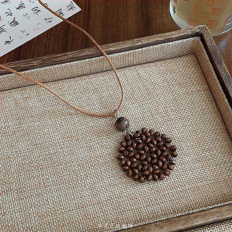 Ilga sieviešu kaklarota ar ģeometrisku piekari, korejiešu stila, cinka sakausējums, pavasaris 2025