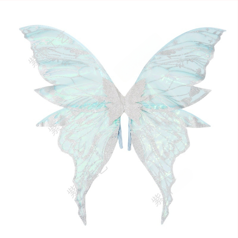 Eņģeļu spārni uz muguras - COSPLAY piederums, Materiāls: audums, Apstrāde: puse manuālā un puse mehāniskā, Grimu rekvizīts kostīmam, Nav importēts