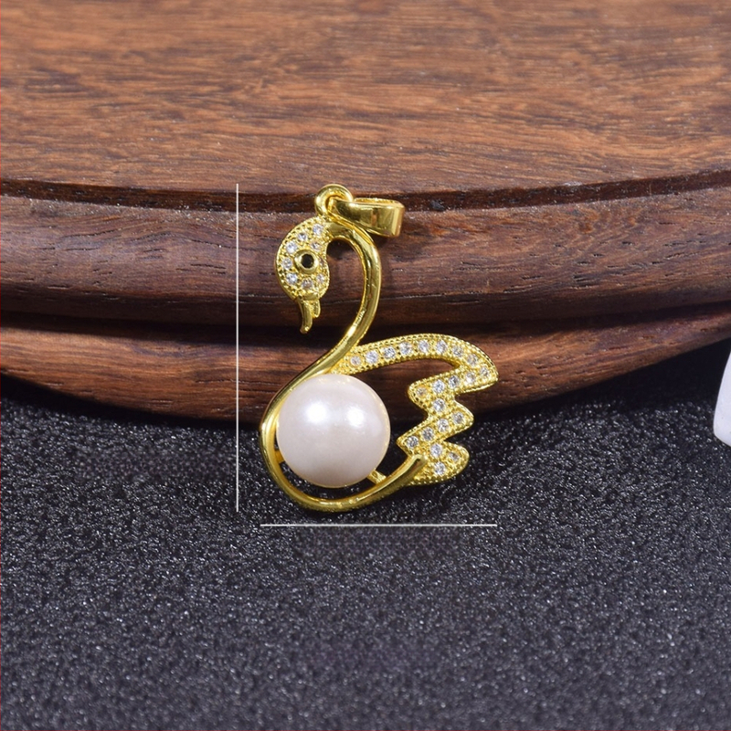 Kriauklių karoliukų geometrijškas pakabukas grandinėlė, įkvėpta korėjietiško stiliaus, poliruota danga