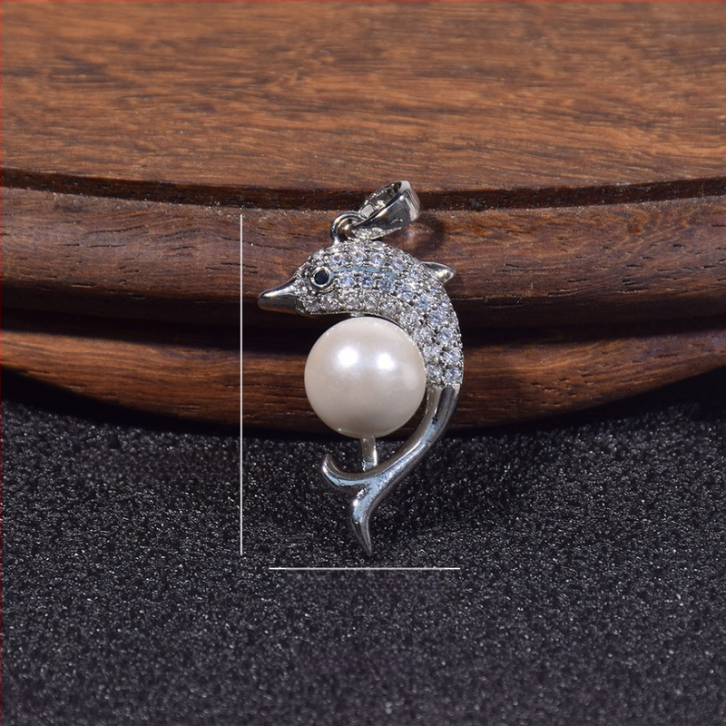 Kriauklių karoliukų geometrijškas pakabukas grandinėlė, įkvėpta korėjietiško stiliaus, poliruota danga