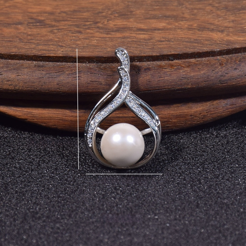 Kriauklių karoliukų geometrijškas pakabukas grandinėlė, įkvėpta korėjietiško stiliaus, poliruota danga