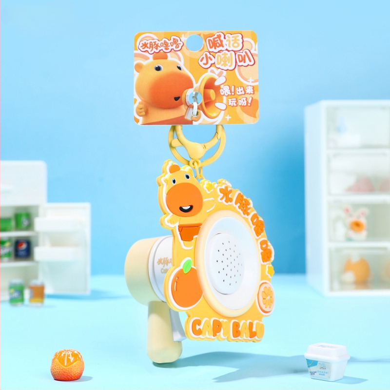 Capybara Lulu võtmehoidja – Squishy Bubble, karikatuurne stiil, sulam + PVC, litsentsitud IP