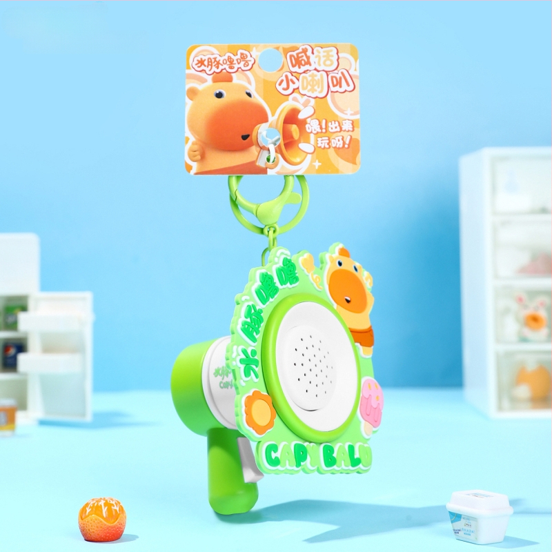 Capybara Lulu võtmehoidja – Squishy Bubble, karikatuurne stiil, sulam + PVC, litsentsitud IP