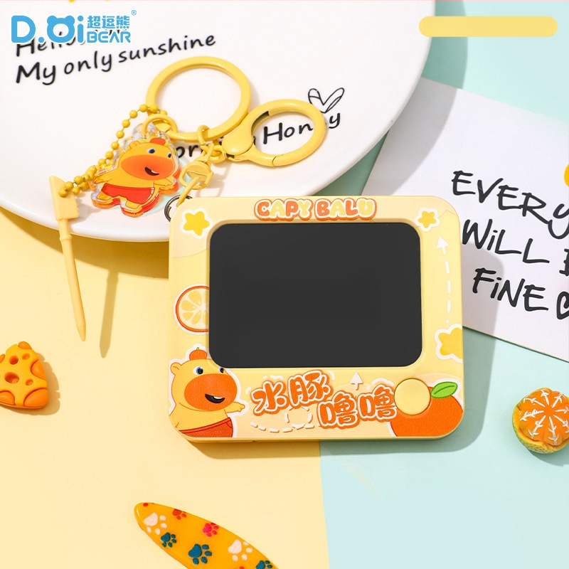 Capybara Lulu võtmehoidja – Squishy Bubble, karikatuurne stiil, sulam + PVC, litsentsitud IP