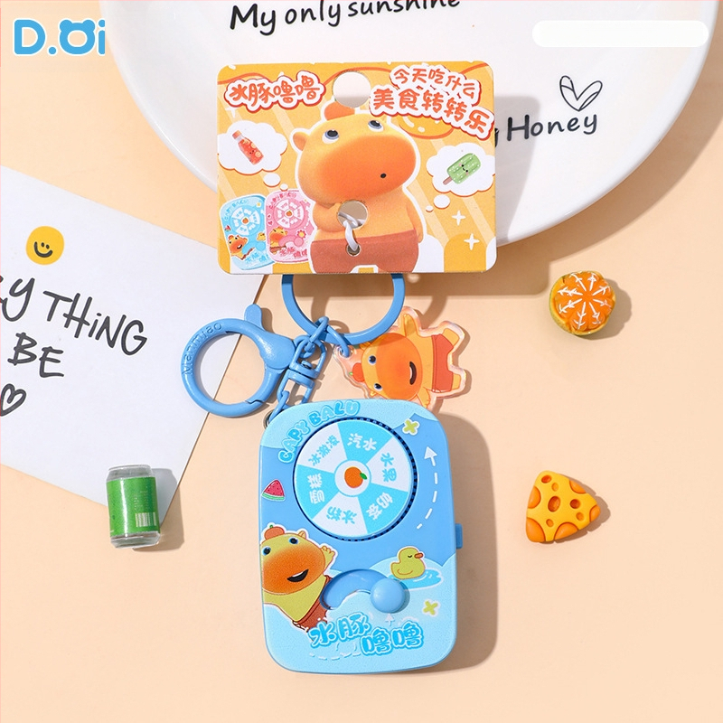 Capybara Lulu võtmehoidja – Squishy Bubble, karikatuurne stiil, sulam + PVC, litsentsitud IP