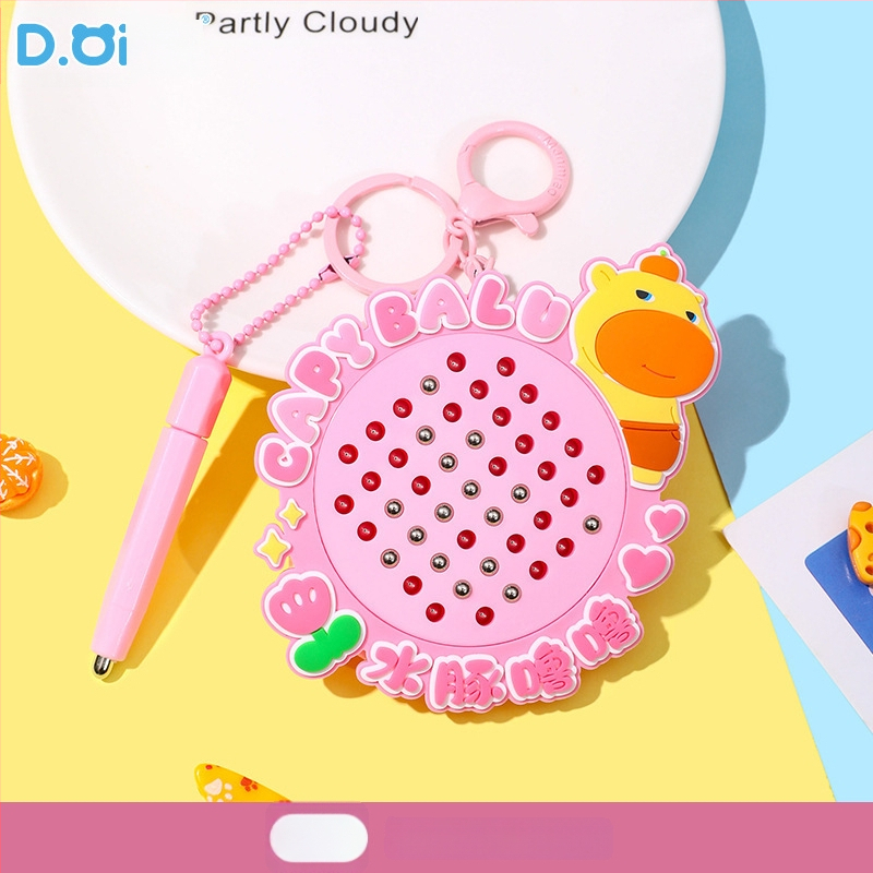 Capybara Lulu võtmehoidja – Squishy Bubble, karikatuurne stiil, sulam + PVC, litsentsitud IP