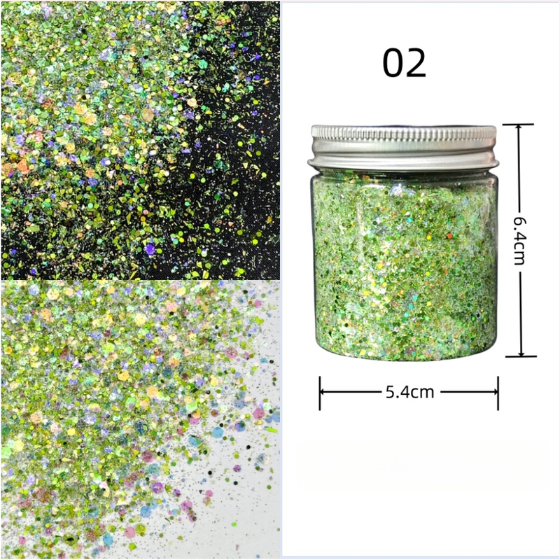 Nagu gliterēti ar PET materiālu, zvaigžņu debess raksts, korejiešu stila spožs pārklājums