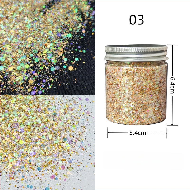 Nagu gliterēti ar PET materiālu, zvaigžņu debess raksts, korejiešu stila spožs pārklājums