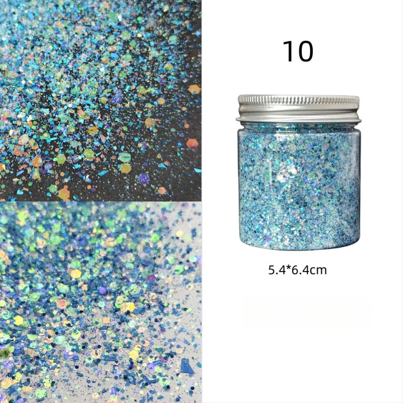 Nagu gliterēti ar PET materiālu, zvaigžņu debess raksts, korejiešu stila spožs pārklājums