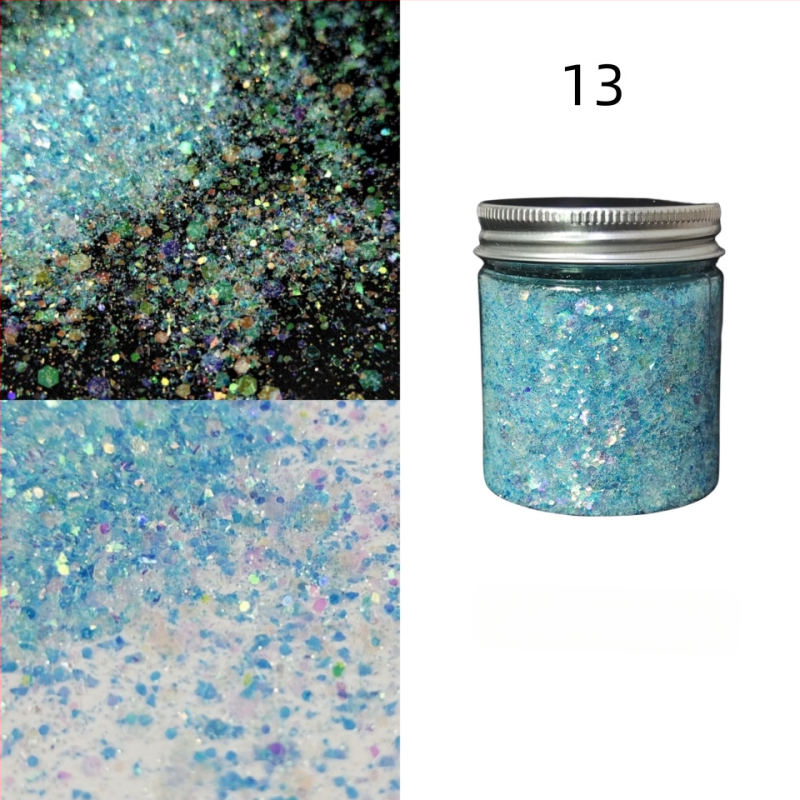 Nagu gliterēti ar PET materiālu, zvaigžņu debess raksts, korejiešu stila spožs pārklājums