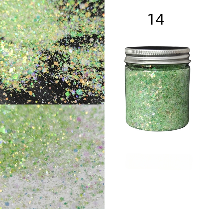 Nagu gliterēti ar PET materiālu, zvaigžņu debess raksts, korejiešu stila spožs pārklājums