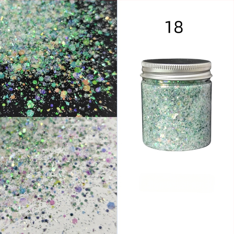 Nagu gliterēti ar PET materiālu, zvaigžņu debess raksts, korejiešu stila spožs pārklājums