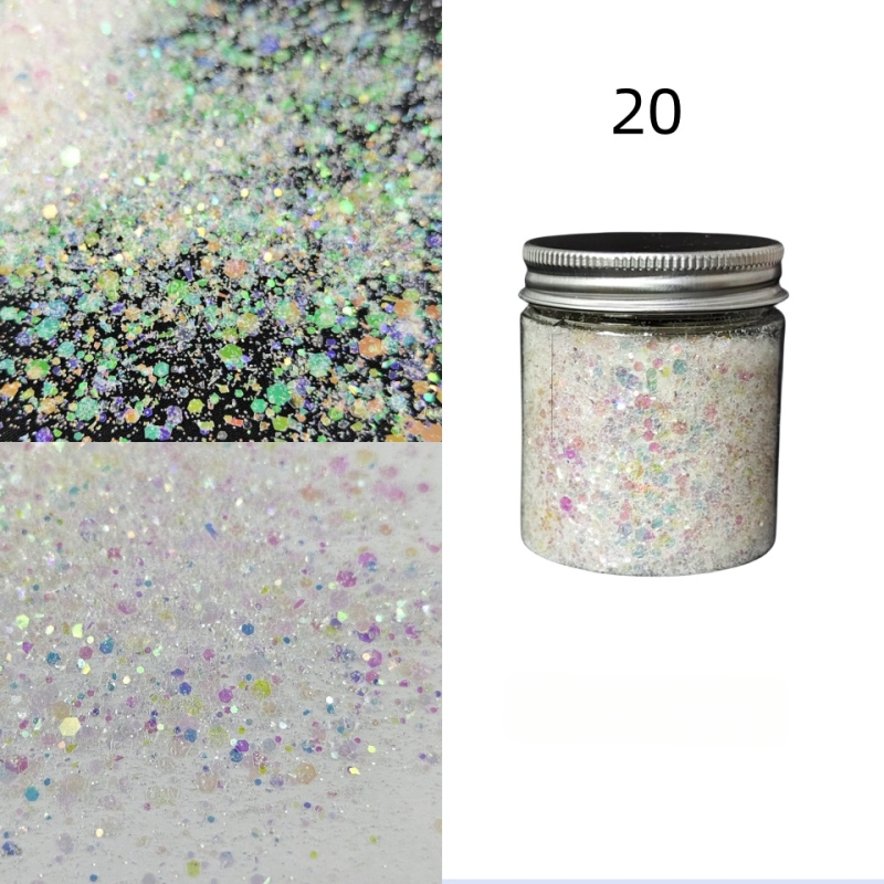 Nagu gliterēti ar PET materiālu, zvaigžņu debess raksts, korejiešu stila spožs pārklājums