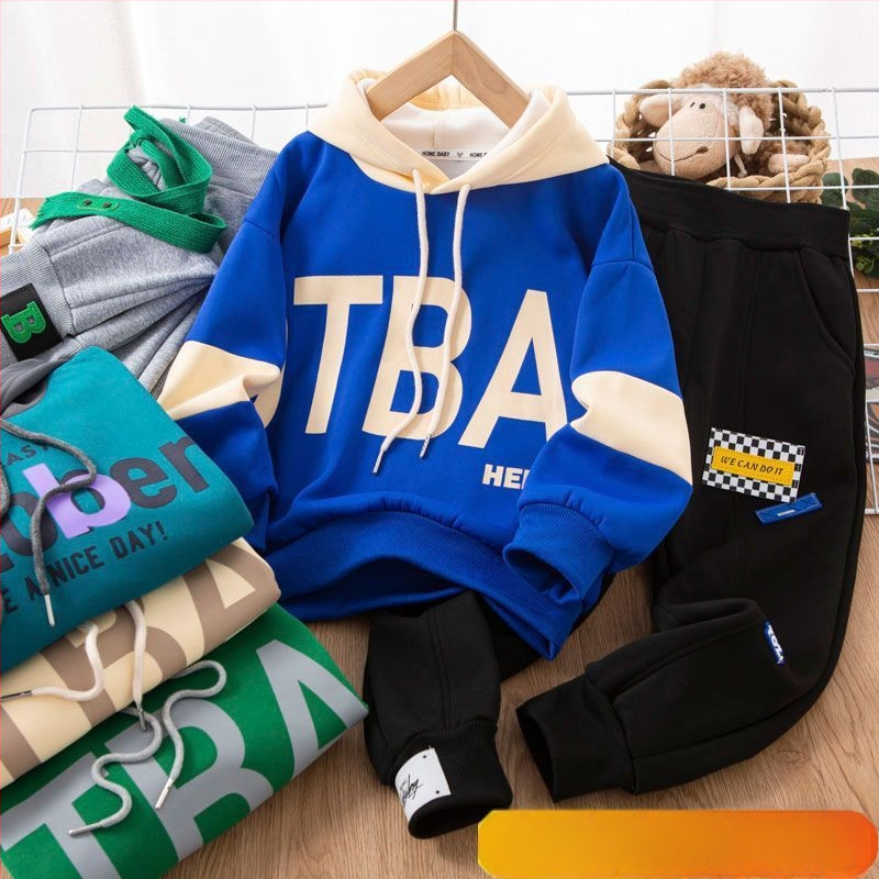 Vaikiškas dviejų dalių kostiumas su ilgomis rankovėmis (megztas audinys, triušio kailis 91–95%, pavasaris 2025)