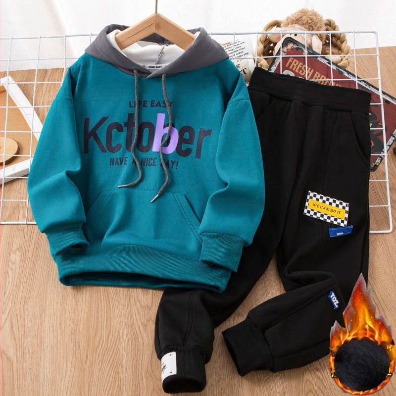 Vaikiškas dviejų dalių kostiumas su ilgomis rankovėmis (megztas audinys, triušio kailis 91–95%, pavasaris 2025)