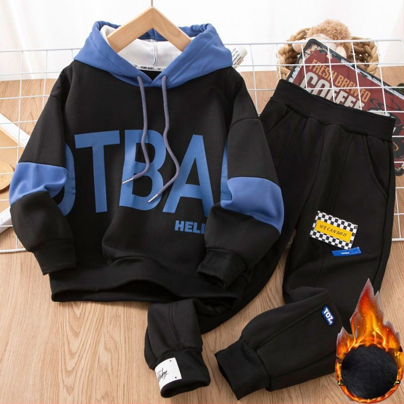 Vaikiškas dviejų dalių kostiumas su ilgomis rankovėmis (megztas audinys, triušio kailis 91–95%, pavasaris 2025)