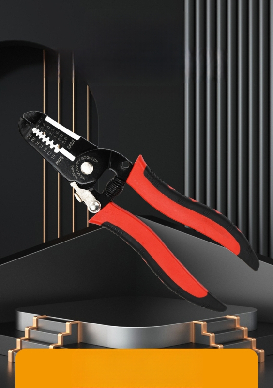 Daugiafunkcinės kabelių krimpavimo replės, manganinis plienas, elektrikams, aukšta kietumas, žnyplių tipas