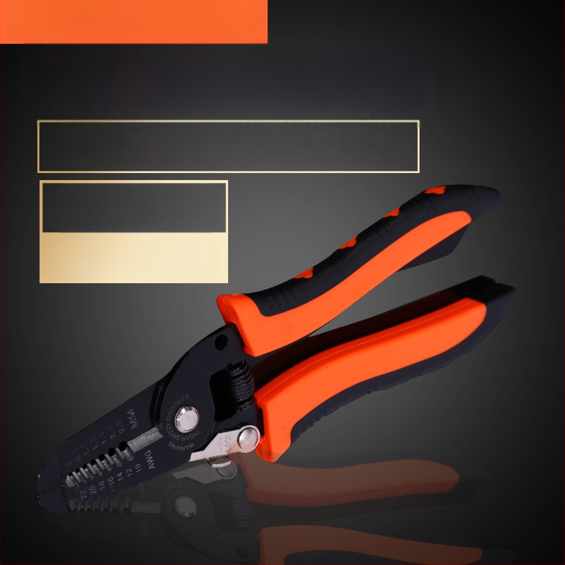 Daugiafunkcinės kabelių krimpavimo replės, manganinis plienas, elektrikams, aukšta kietumas, žnyplių tipas