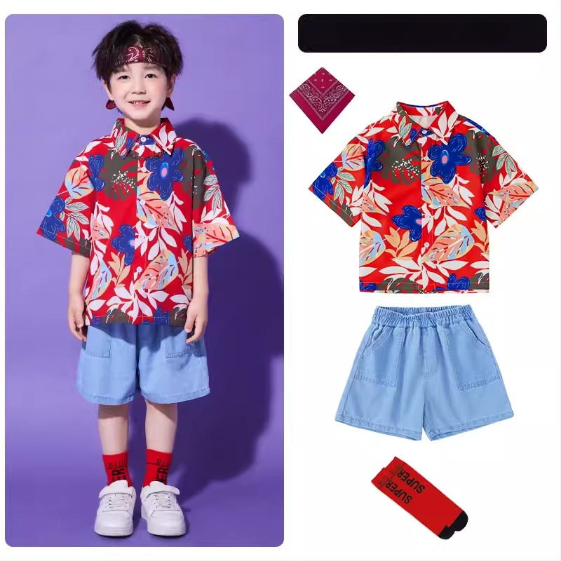 Vaikų hiphopo pasirodymo kostiumas, universalus, 65% medvilnė, vasara 2024, tinka 8+ metų vaikams