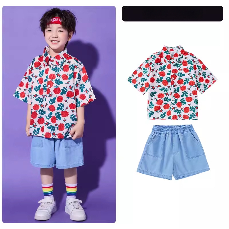 Vaikų hiphopo pasirodymo kostiumas, universalus, 65% medvilnė, vasara 2024, tinka 8+ metų vaikams