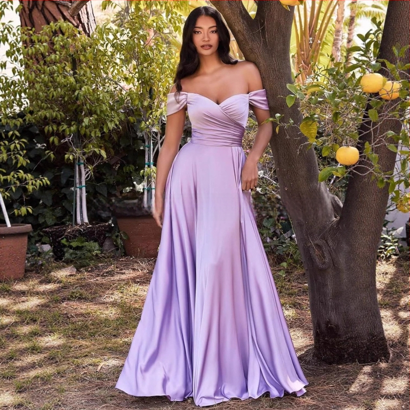 Вечерна рокля с една рамо, без ръкави, дълга, с висока талия, тънък силует, полиестерова материя