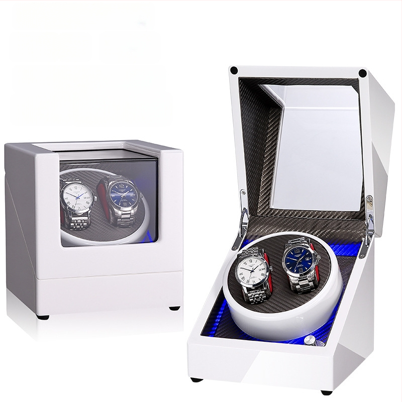 Automata mechanikus órák feltekerő doboza | Modell SVC2000, MDF piano felülettel, kézi csiszolás és polírozás