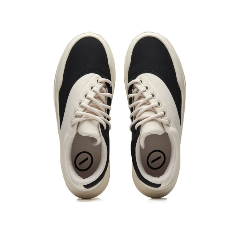 SEZAU-BELN sportiniai bateliai — apvali nosis, drobės viršus, žemas siluetas, klininis kulnas 3–5 cm, gumos padas