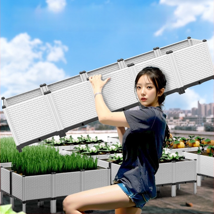 Plastmasas puķu pods ar nordiska stila, piemērots grīdai, injekcijas veidots, elpojošs un izturīgs