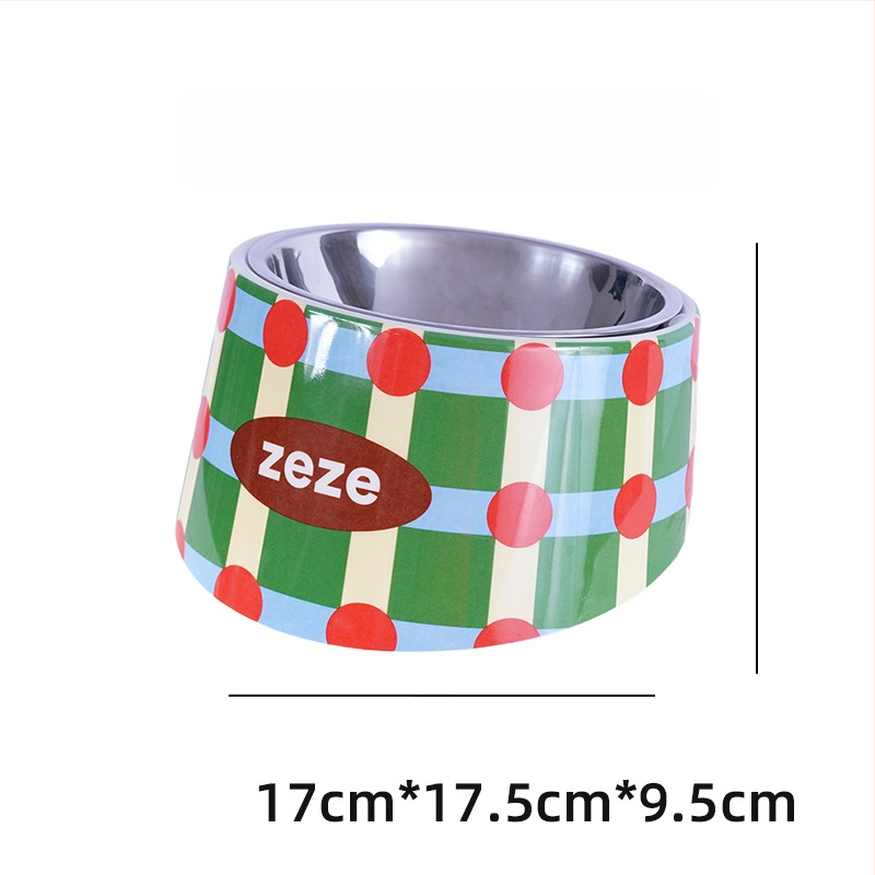 Set ZEZE de boluri pentru hrană și apă, din oțel inoxidabil, pentru pisici (Material: oțel inoxidabil; Brand: ZEZE; Destinat: pisicilor; Categorie: hrană pentru animale)