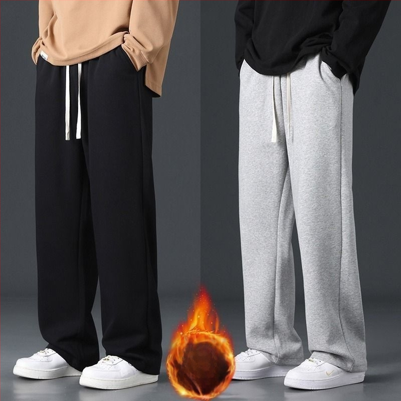 Vyrinės kelnės su fliso pamušalu, tiesus kirpimas, aukštas liemuo, tankus audinys, kvėpuojanti bambuko pluošto ir poliesterio mišinio