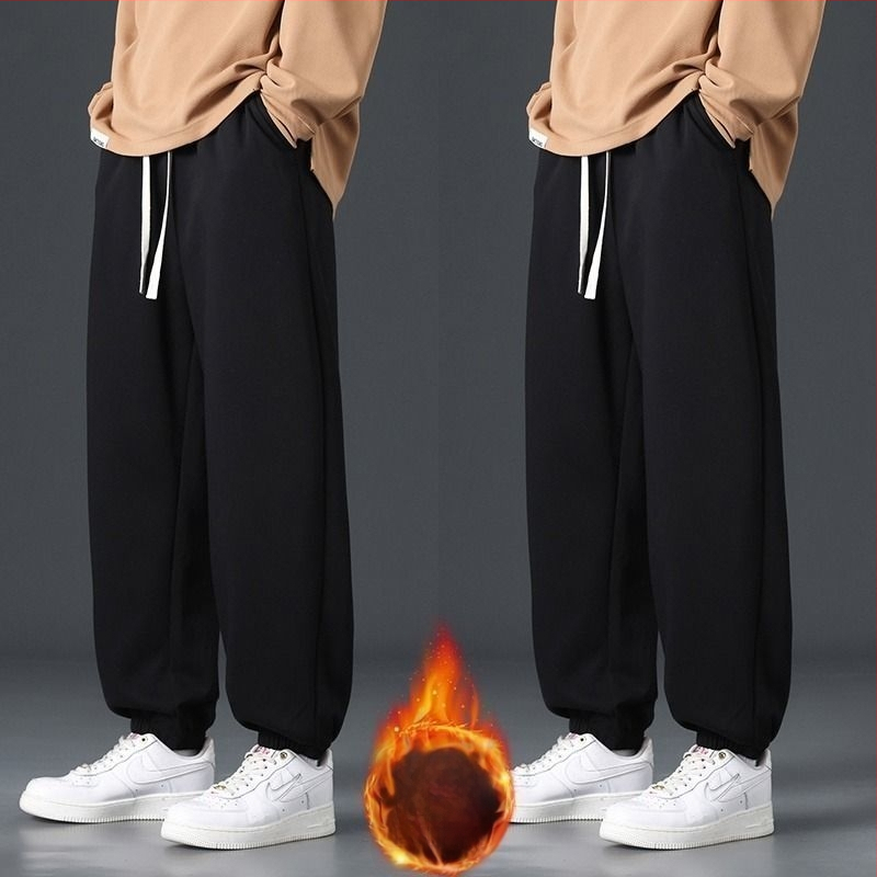 Vyrinės kelnės su fliso pamušalu, tiesus kirpimas, aukštas liemuo, tankus audinys, kvėpuojanti bambuko pluošto ir poliesterio mišinio