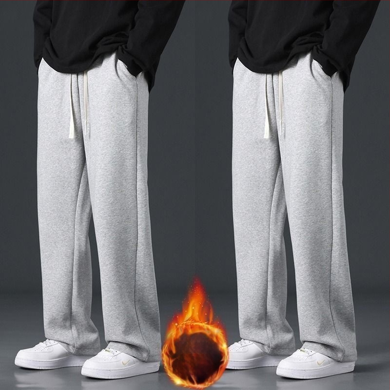 Vyrinės kelnės su fliso pamušalu, tiesus kirpimas, aukštas liemuo, tankus audinys, kvėpuojanti bambuko pluošto ir poliesterio mišinio