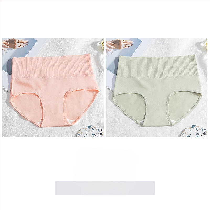 Női pamut magas derékú alsónemű, antibakteriális, légáteresztő, fenékemelő és hasi kontroll