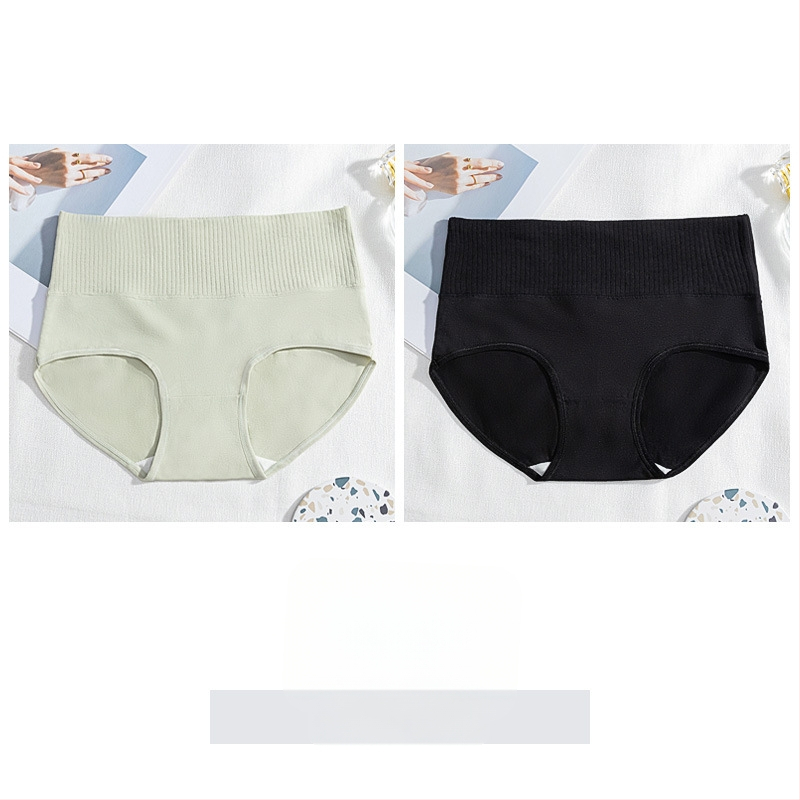 Női pamut magas derékú alsónemű, antibakteriális, légáteresztő, fenékemelő és hasi kontroll