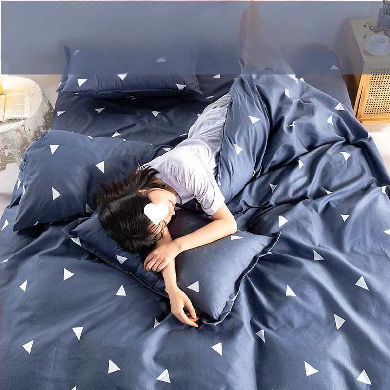 Pima medvilnės antklodės užvalkalas, plokščias mezgimas, tie-dye raštas, mielas stilius