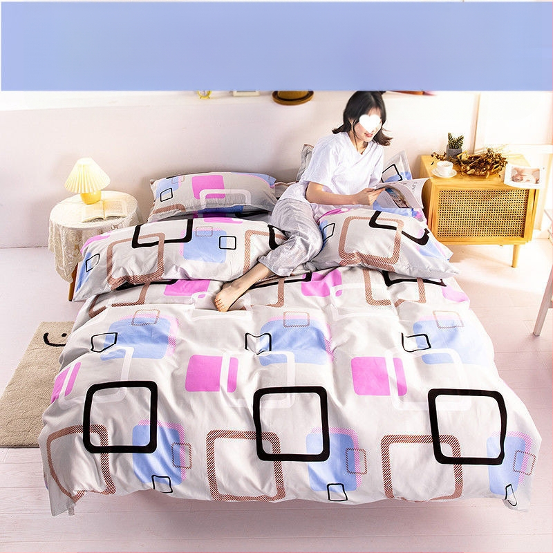 Pima medvilnės antklodės užvalkalas, plokščias mezgimas, tie-dye raštas, mielas stilius