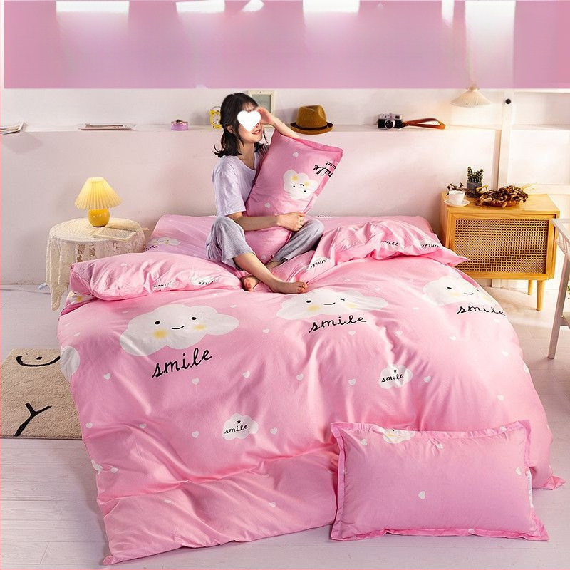 Pima medvilnės antklodės užvalkalas, plokščias mezgimas, tie-dye raštas, mielas stilius