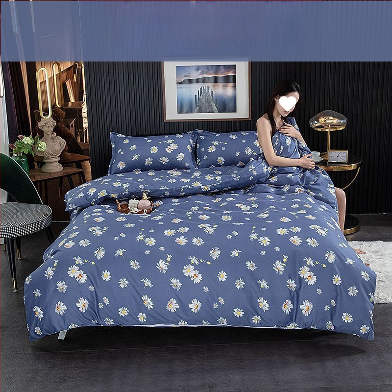 Pima medvilnės antklodės užvalkalas, plokščias mezgimas, tie-dye raštas, mielas stilius