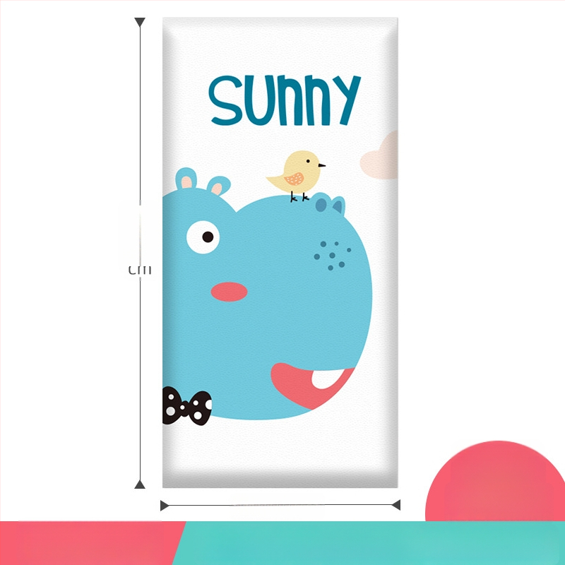 3D καρτούν προστατευτικό τοίχου με αυτοκόλλητο συνθετικό δέρμα, για υπνοδωμάτιο, μελέτη και είσοδο