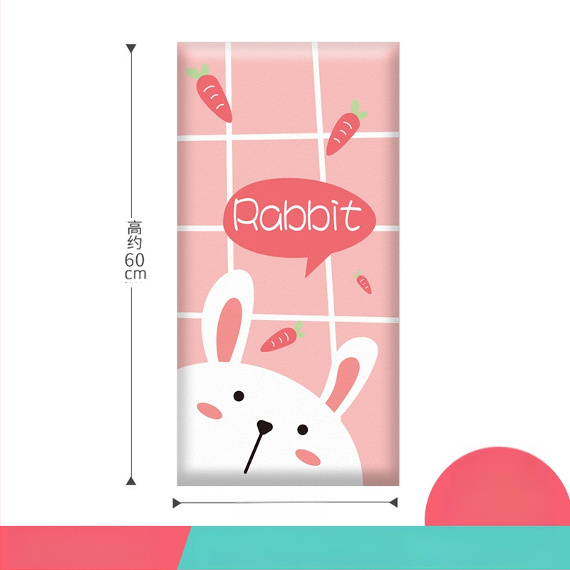 3D καρτούν προστατευτικό τοίχου με αυτοκόλλητο συνθετικό δέρμα, για υπνοδωμάτιο, μελέτη και είσοδο