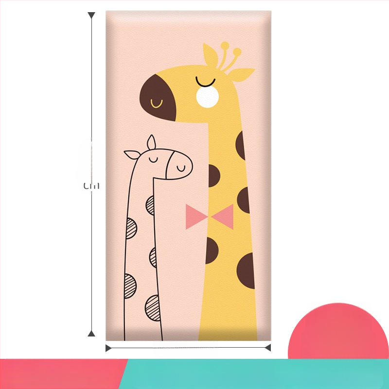 3D καρτούν προστατευτικό τοίχου με αυτοκόλλητο συνθετικό δέρμα, για υπνοδωμάτιο, μελέτη και είσοδο