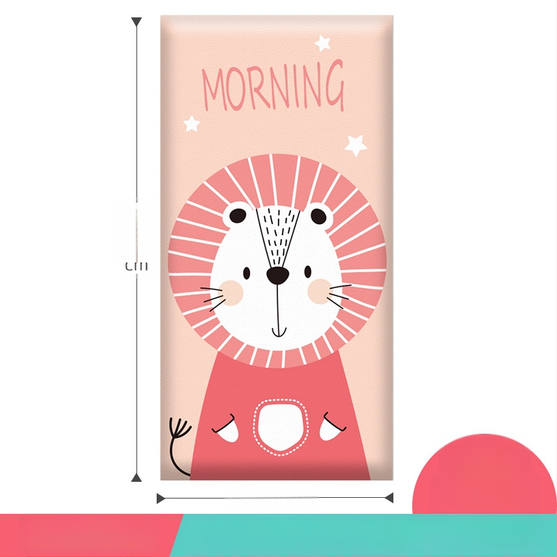 3D καρτούν προστατευτικό τοίχου με αυτοκόλλητο συνθετικό δέρμα, για υπνοδωμάτιο, μελέτη και είσοδο