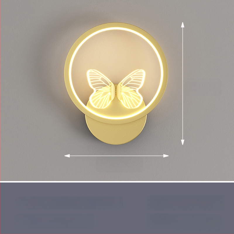 Nordinė sieninė lempa su LED, 220V, tinkama svetainei ir koridoriui, prekė Sheng bangrong