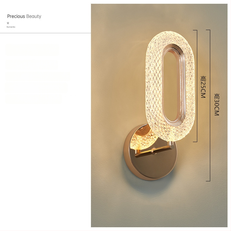 Nordinė sieninė lempa su LED, 220V, tinkama svetainei ir koridoriui, prekė Sheng bangrong
