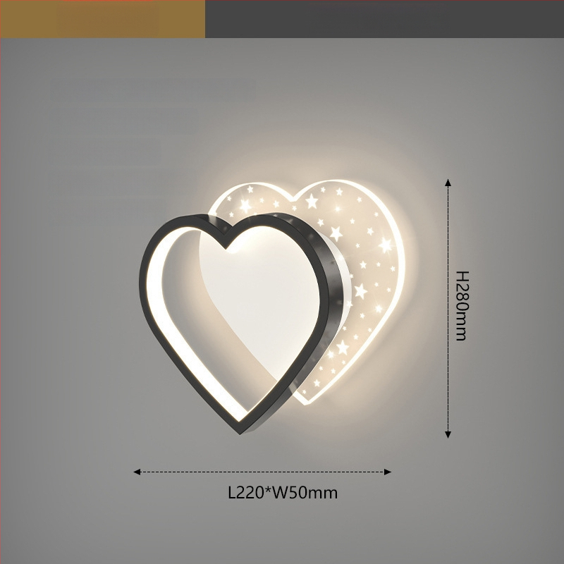 Nordinė sieninė lempa su LED, 220V, tinkama svetainei ir koridoriui, prekė Sheng bangrong