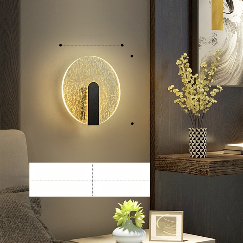 Nordinė sieninė lempa su LED, 220V, tinkama svetainei ir koridoriui, prekė Sheng bangrong